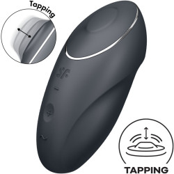 SATISFYER - TAP & CLIMAX 1 WIBRATOR NAKLADANY CZARNY
