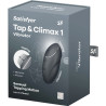 SATISFYER - TAP & CLIMAX 1 WIBRATOR NAKLADANY CZARNY