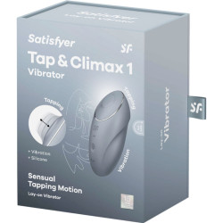 SATISFYER - TAP & CLIMAX 1 WIBRATOR NAKLADANY SZARY