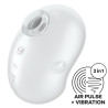SATISFYER - CUTIE GHOST WIBRATOR NAKLADANY BIALY