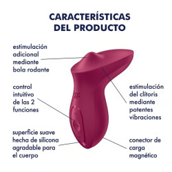 SATISFYER - EXCITERRR WIBRATOR LAY-ON ŁECHTACZKA FUKSJA