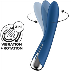 SATISFYER - WIBRATOR SPINNING VIBE 1 G-SPOT BLUE ROTATOR