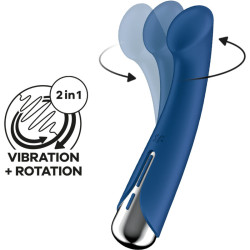 SATISFYER - WIBRATOR SPINNING G-SPORT 1 ROTATOR NIEBIESKI