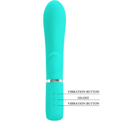 PRETTY LOVE - WIELOFUNKCYJNY WIBRATOR PUNKTU G THOMAS AQUA GREEN