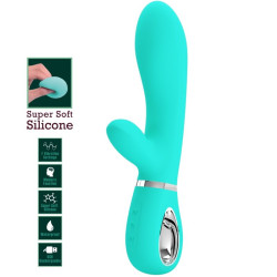 PRETTY LOVE - WIELOFUNKCYJNY WIBRATOR PUNKTU G THOMAS AQUA GREEN