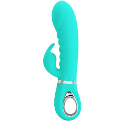 PRETTY LOVE - WIELOFUNKCYJNY WIBRATOR PRESCOTT Z PUNKTEM G AQUA GREEN