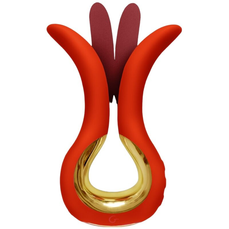 G-VIBE - GVIBE MAXI WIBRATOR Z DWOMA ELASTYCZNYMI KONCÓWKAMI KORALOWY