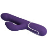 PRETTY LOVE - ZALIN VIBRADOR DE COELHO PÉROLAS 4 EM 1 ROXO
