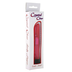 SEVEN CREATIONS - KRYSTALICZNIE PRZEZROCZYSTY WIBRATOR LADY PINK