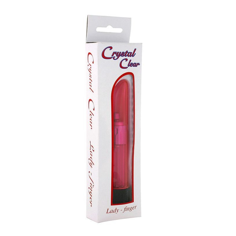 SEVEN CREATIONS - CRYSTAL CLEAR VIBRATOR LADY PINK SEVEN CREATIONS - CRYSTAL CLEAR VIBRATOR LADY PINK