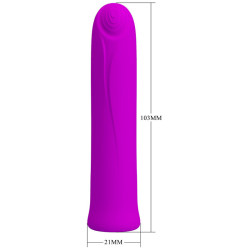 PRETTY LOVE - WIBRATOR CURTIS MINI SUPER POWER 12 FIOLETOWYCH WIBRACJI SILIKONOWYCH