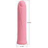 PRETTY LOVE - WIBRATOR CURTIS MINI SUPER POWER 12 ROZOWYCH SILIKONOWYCH WIBRACJI