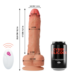 CYBER SILICOCK - PILOT REALISTYCZNY MASTER HUCK 20.9 CM -O- 4 CM