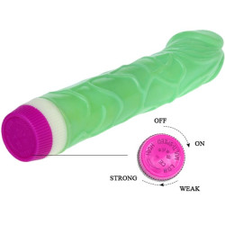 BAILE - WIBRATOR FALE PRZYJEMNOSCI 23 CM ZIELONY