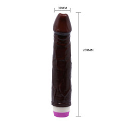 BAILE - WIBRATOR FALE PRZYJEMNOSCI 23 CM BRAZOWY