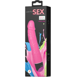 BAILE - VIBRADOR SEXO REALISTA COLORIDO ROSA 23 CM