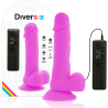 DIVERSIA - ELASTYCZNY DILDO WIBRUJACY FIOLETOWY 20.5 CM -O- 4.2 CM