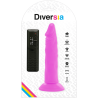 DIVERSIA - ELASTYCZNY DILDO WIBRUJACY FIOLETOWY 23 CM -O- 4.3 CM