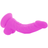 DIVERSIA - ELASTYCZNY DILDO WIBRUJACY FIOLETOWY 21.5 CM -O- 4.5 CM