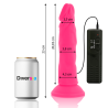DIVERSIA - ELASTYCZNY DILDO Z WIBRACJAMI ROZOWY 23 CM -O- 4.3 CM