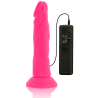 DIVERSIA - ELASTYCZNY DILDO Z WIBRACJAMI ROZOWY 23 CM -O- 4.3 CM