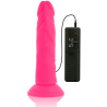 DIVERSIA - ELASTYCZNY DILDO Z WIBRACJAMI ROZOWY 23 CM -O- 4.3 CM