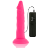 DIVERSIA - ELASTYCZNY DILDO Z WIBRACJAMI ROZOWY 23 CM -O- 4.3 CM