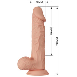 BAILE - PIEKNE SPOTKANIE WIBRACJI BURAQ 24 CM NATURALNE