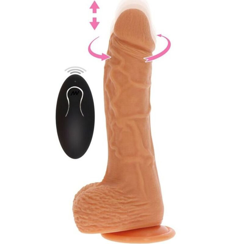 GET REAL - UP&DOWN ROTIERENDE VIBR-DILDO-HAUT GET REAL - UP&DOWN ROTIERENDE VIBR-DILDO-HAUT