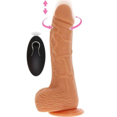 GET REAL - OBROTOWA SKORA DILDO W GORE I DOL