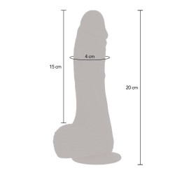 GET REAL - OBROTOWA SKORA DILDO W GORE I DOL
