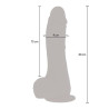GET REAL - OBROTOWA SKORA DILDO W GORE I DOL