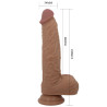 PRETTY LOVE - SILIKONOWY DILDO JONATHAN 3 WIBRACJE + 3 POMIARY WSTAWIENIA PILOT 21 CM