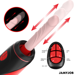JAMYJOB - PYSTON BASE AUTOMATYCZNY MASTURBATOR Z PILOTEM DILDO