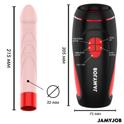 JAMYJOB - PYSTON BASE AUTOMATYCZNY MASTURBATOR Z PILOTEM DILDO