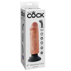 KING COCK - 15,24 CM WIBRACYJACE MIESKO KOGUTOWE