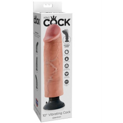 KING COCK - 25,5 CM WIBRACYJACE MIESKO KOGUTOWE