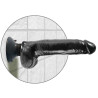 KING COCK - 23 CM VIBRATING COCK WITH BALLS BLACK