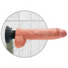 KING COCK - 25,5 CM WIBRUJACY KOGUT Z MIESEM KULEK