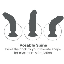 KING COCK - 25,5 CM WIBRUJACY KOGUT Z MIESEM KULEK