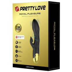PRETTY LOVE - CZARNY, LUKSUSOWY WIBRATOR ZLADOWANY NA AKUMULATOR