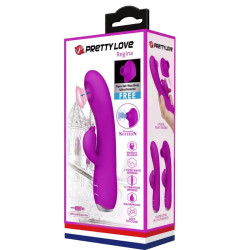 PRETTY LOVE - WIBRATOR REGINA - AKUMULATOROWE FALE STYMULUJĄCE FIOLETOWE