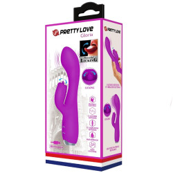 PRETTY LOVE - GLORIA LADOWANY WIBRATOR DLA KROLIKA - WODOSZCZELNY FIOLETOWY