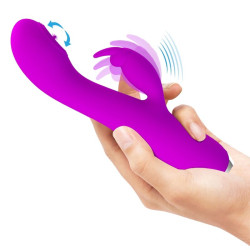 PRETTY LOVE - RACHEL VIBRADOR RECARREGÁVEL COM ONDAS ESTIMULANTES ROXO