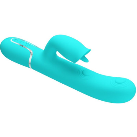 PRETTY LOVE - WIBRATOR KRÓLIK Z LIZENIEM AQUA GREEN