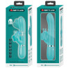 PRETTY LOVE - WIELOFUNKCYJNY WIBRATOR DLA KRÓLIKA 4 W 1 MOTYL AQUA GREEN