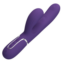 PRETTY LOVE - PERLITA WIBRATOR G-SPOT 3 W 1 WIELOFUNKCYJNY FIOLETOWY