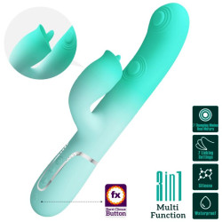 PRETTY LOVE - GIGI WIELOFUNKCYJNY WIBRATOR KRÓLIK AQUA GREEN