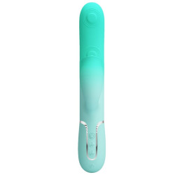 PRETTY LOVE - GIGI WIELOFUNKCYJNY WIBRATOR KRÓLIK AQUA GREEN
