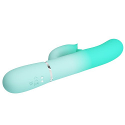 PRETTY LOVE - GIGI WIELOFUNKCYJNY WIBRATOR KRÓLIK AQUA GREEN